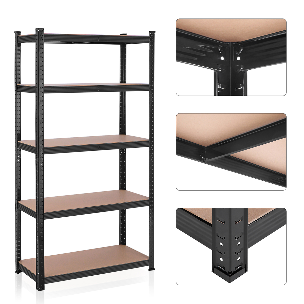 ESTANTE INDUSTRIAL ACERO 180X90X40CM CARGA 875 KG - 3