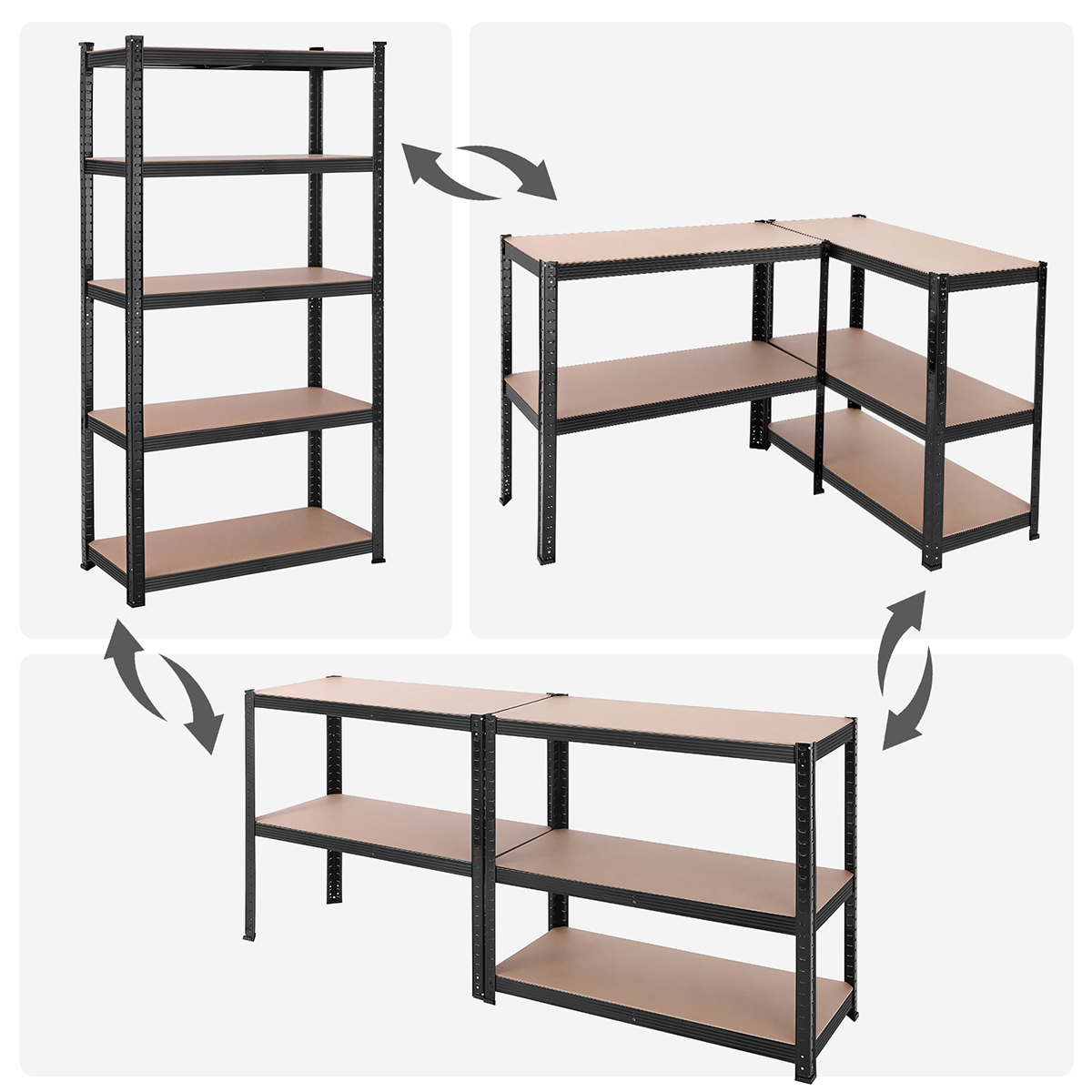 ESTANTE INDUSTRIAL ACERO 180X90X40CM CARGA 875 KG - 4