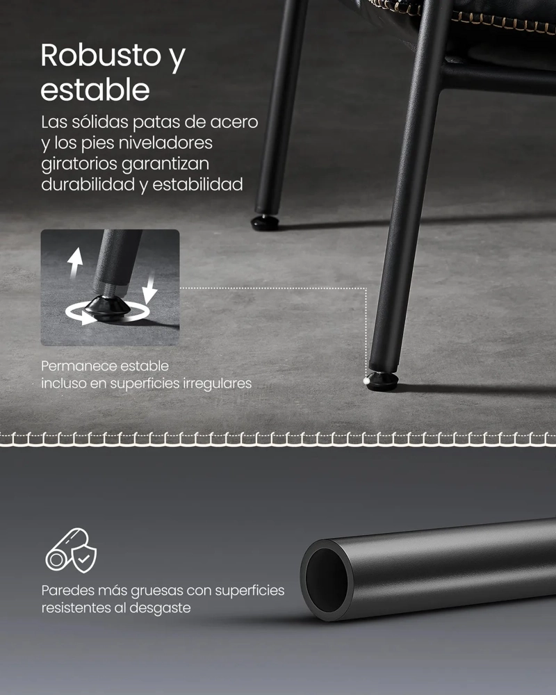 SILLON EKHO CON BRAZOS NEGRO - 5