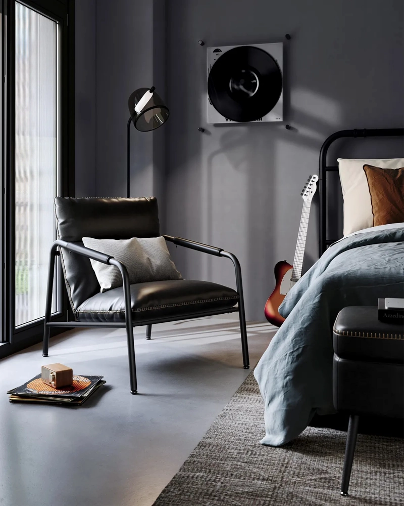 SILLON EKHO CON BRAZOS NEGRO - 7