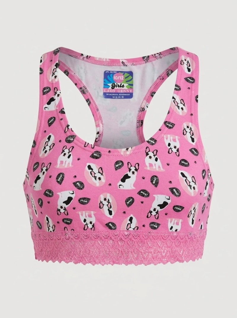 TOP ALGODÓN NIÑA LADY GENNY ESTAMPADO ENCAJE - 1