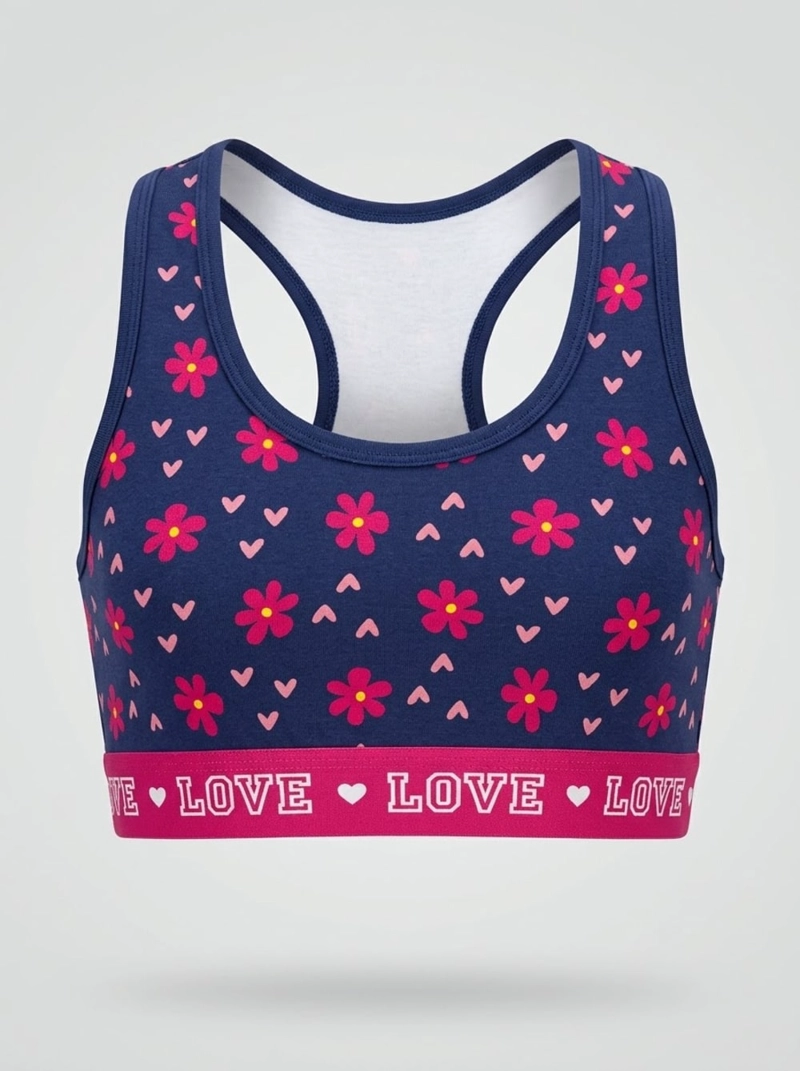 TOP DEPORTIVO ALGODON FULL ESTAMPADO NIÑA LADY GENNY - 1