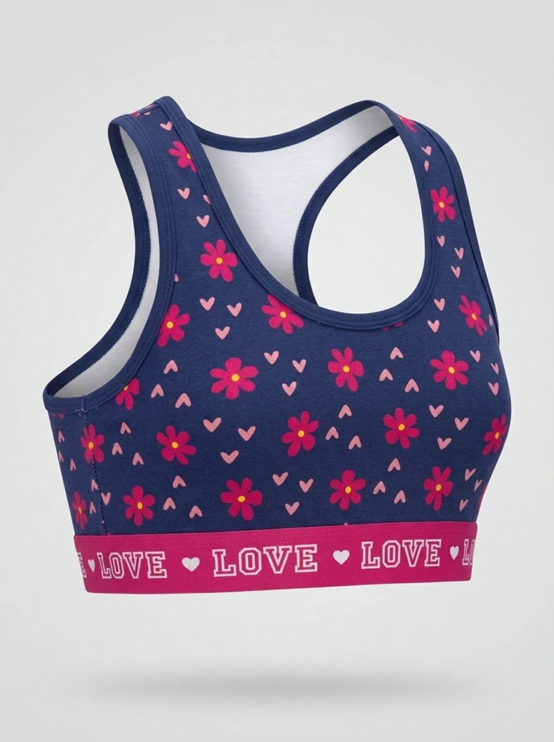 TOP DEPORTIVO ALGODON FULL ESTAMPADO NIÑA LADY GENNY - 3