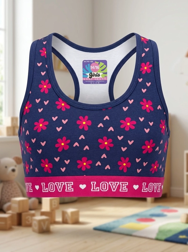 TOP DEPORTIVO ALGODON FULL ESTAMPADO NIÑA LADY GENNY - 6