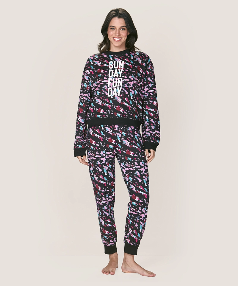 PIJAMA ALGODÓN MUJER LADY GENNY TRENDY ESTAMPADO - 1