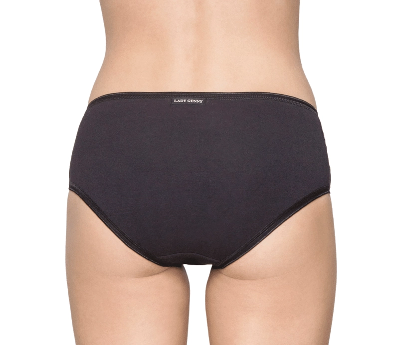 CALZÓN MUJER LADY GENNY CUADRO MIDI BORDADO COTTON SPANDEX - 2
