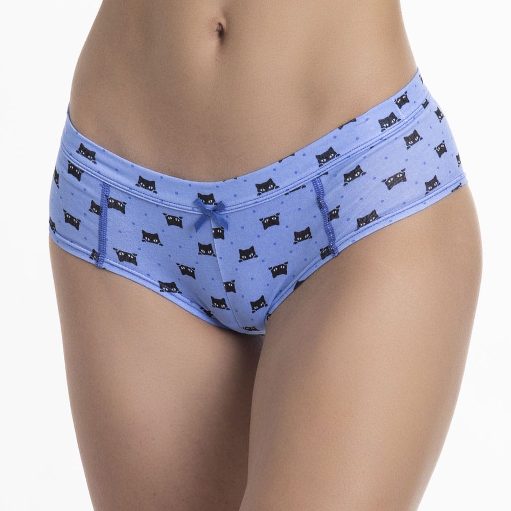 PANTALETA MUJER LADY GENNY ESTAMPADA ALGODÓN ELASTICADO - 1