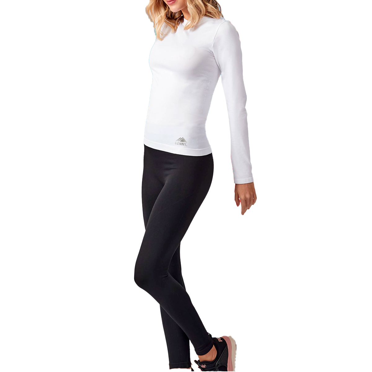 CALZA MUJER LADY GENNY NEGRO TERMICA SEAMLESS - 4