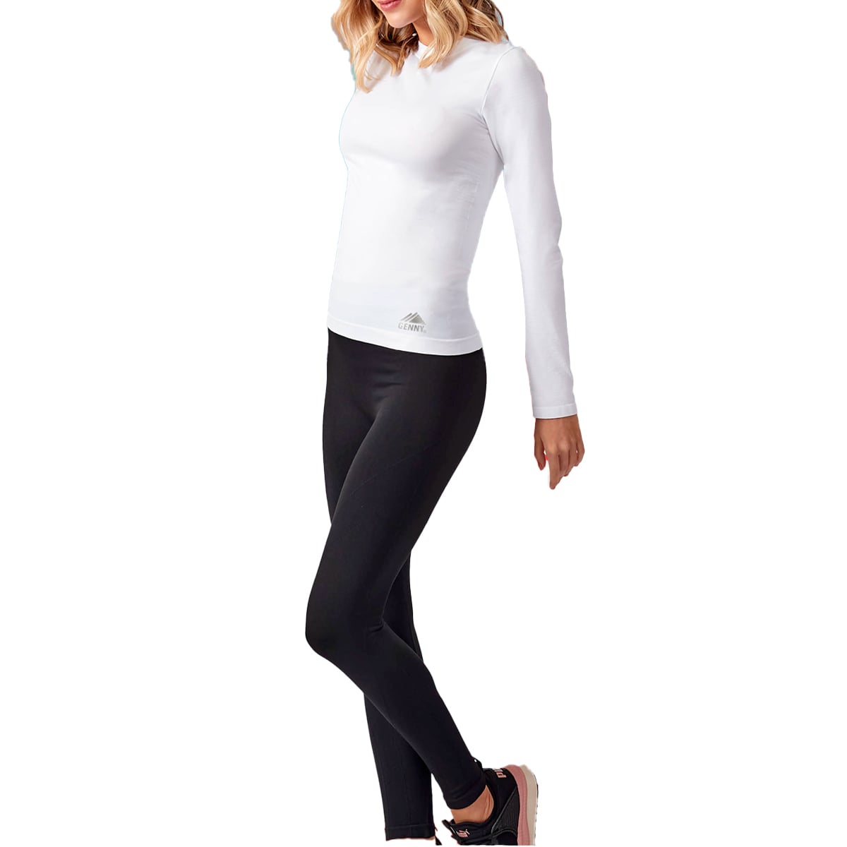 CALZA MUJER LADY GENNY NEGRO TERMICA SEAMLESS - 4