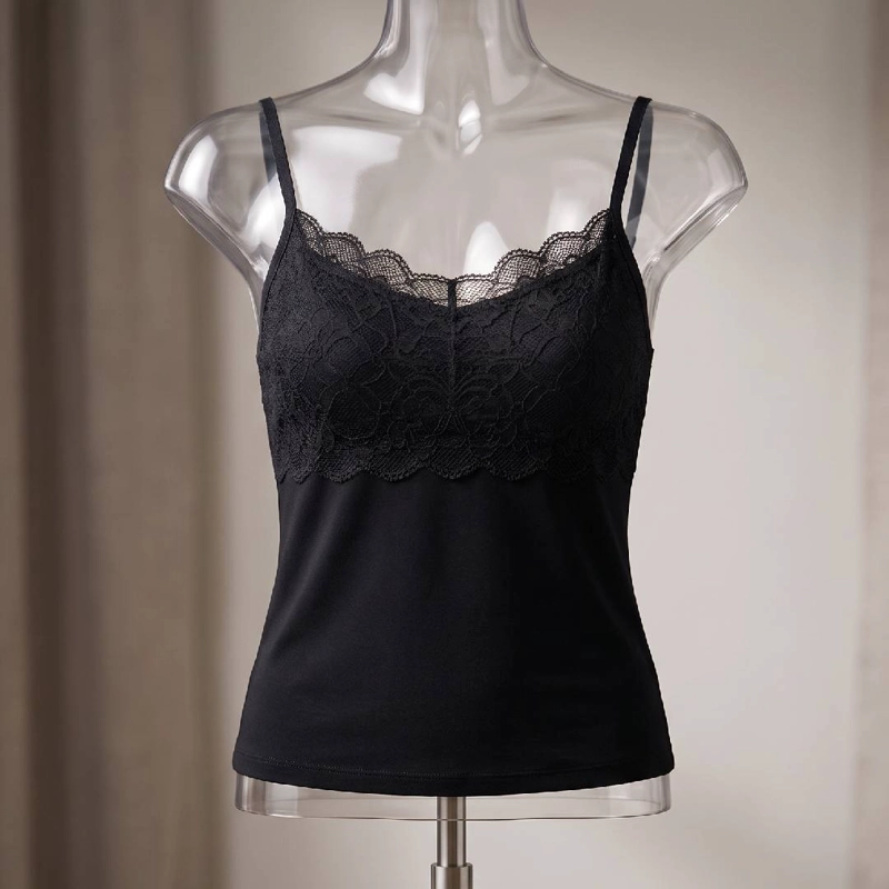 CAMISETA MICROFIBRA ENCAJE | CONFORT Y ESTILO DIARIO - 6