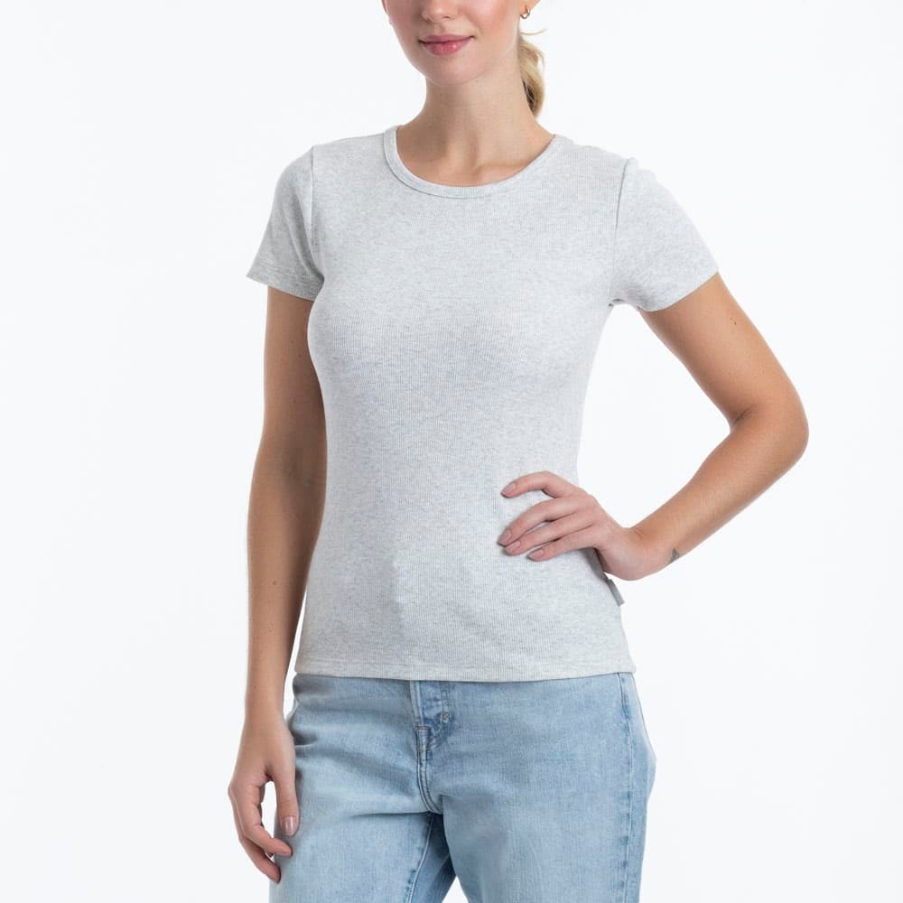 CAMISETA COTTON RIB MANGA CORTA - 1