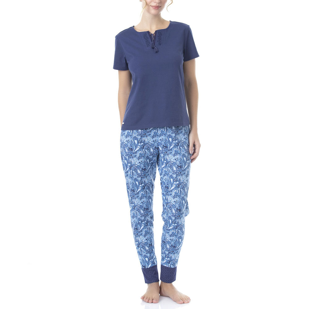 PIJAMA ALGODON BORDADOS | COMODIDAD Y ESTILO UNICO - 1