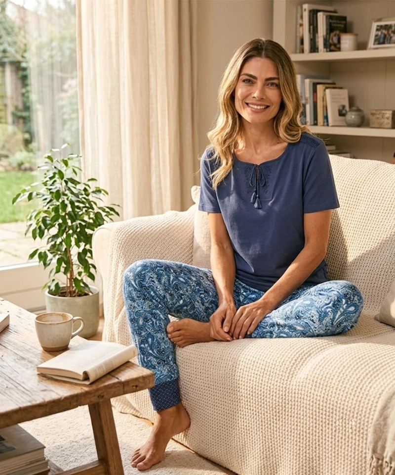 PIJAMA ALGODON BORDADOS | COMODIDAD Y ESTILO UNICO - 5