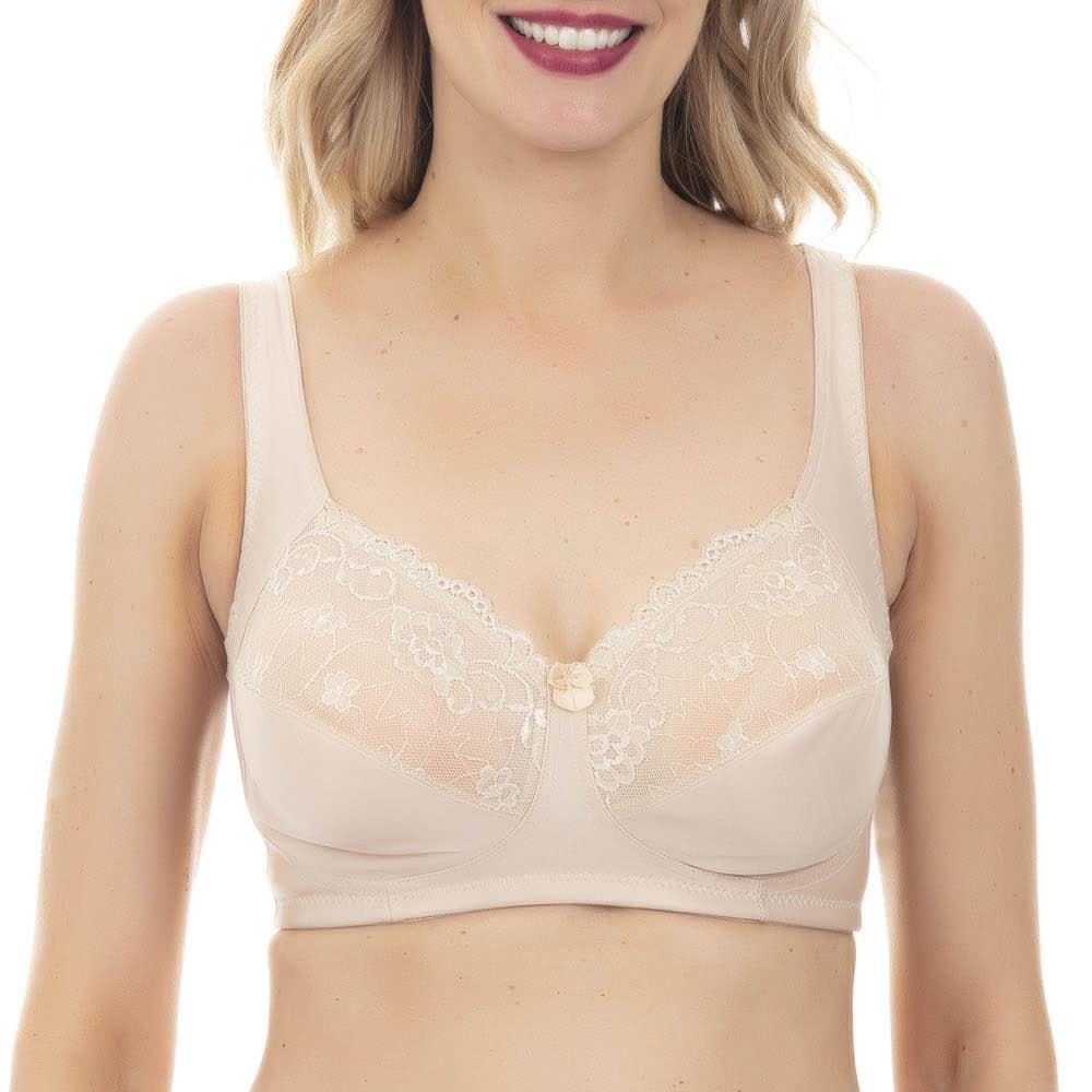 SOSTEN MUJER LADY GENNY MICROFIBRA Y ENCAJE SIN ARCO - 1
