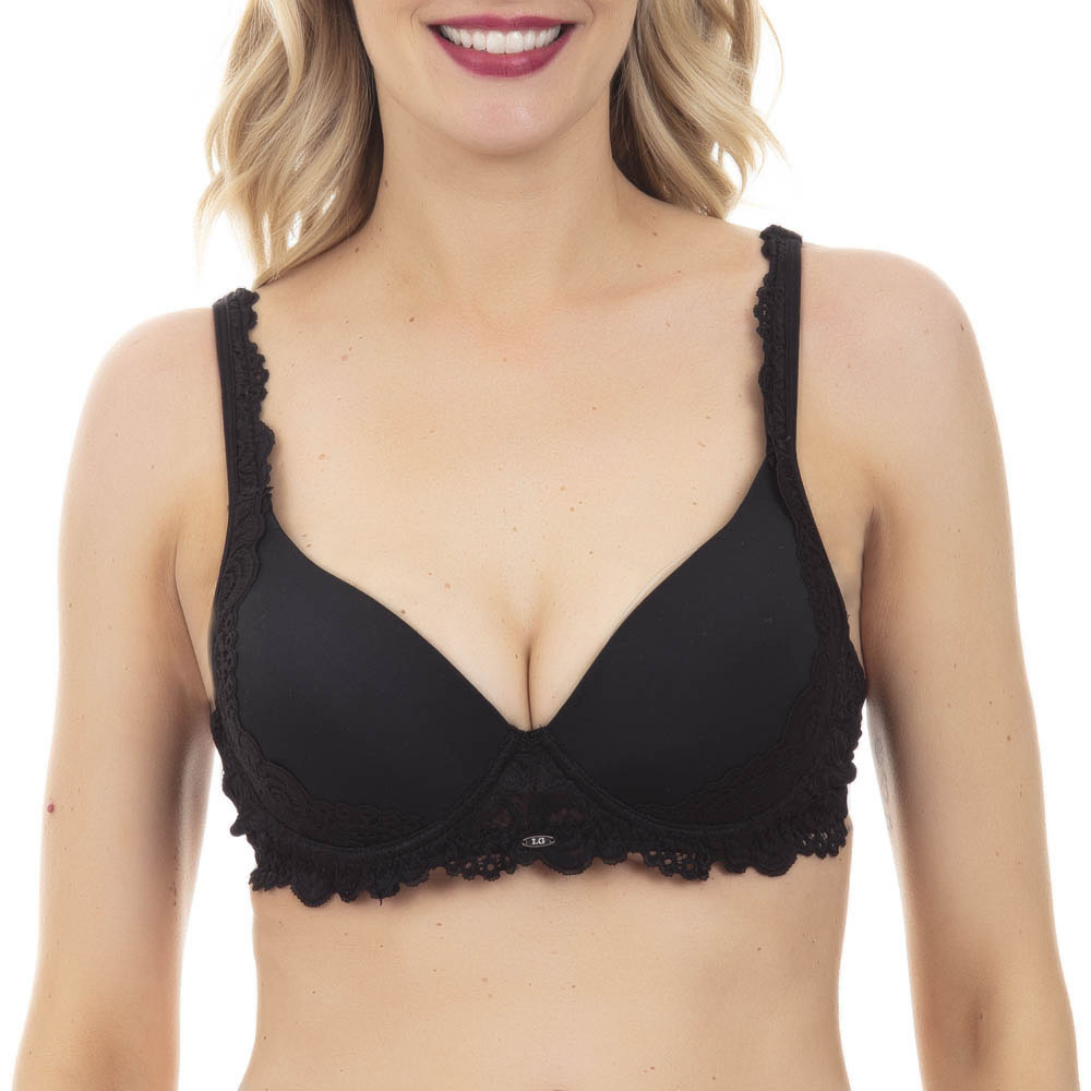 SOSTÉN MUJER LADY GENNY REALCE MEDIO MICROFIBRA ENCAJE - 1