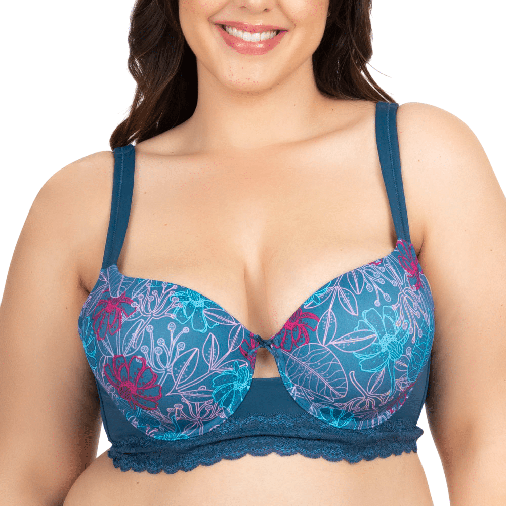 BRALETTE MICROFIBRA Y ENCAJE CON SOFT - 3