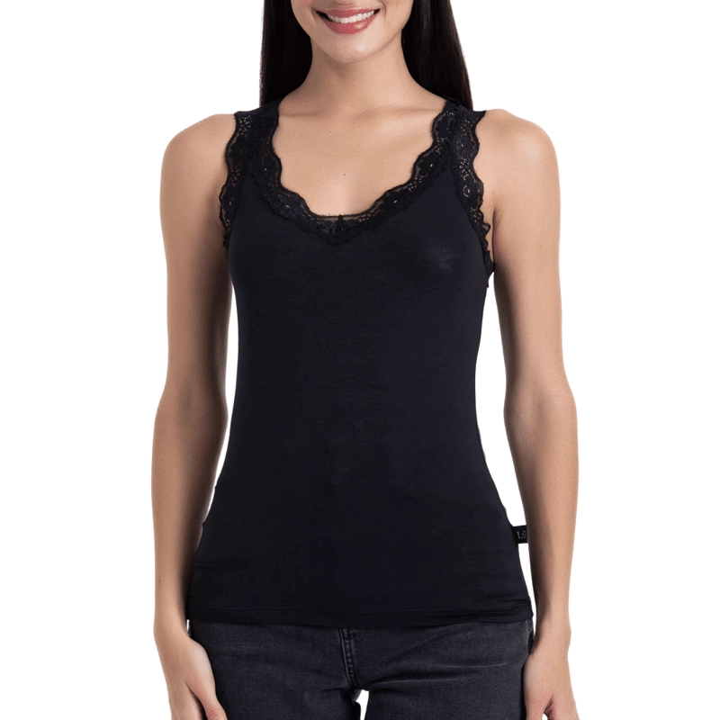 CAMISETA BAMBOO ENCAJE | SUAVIDAD Y ESTILO - 1