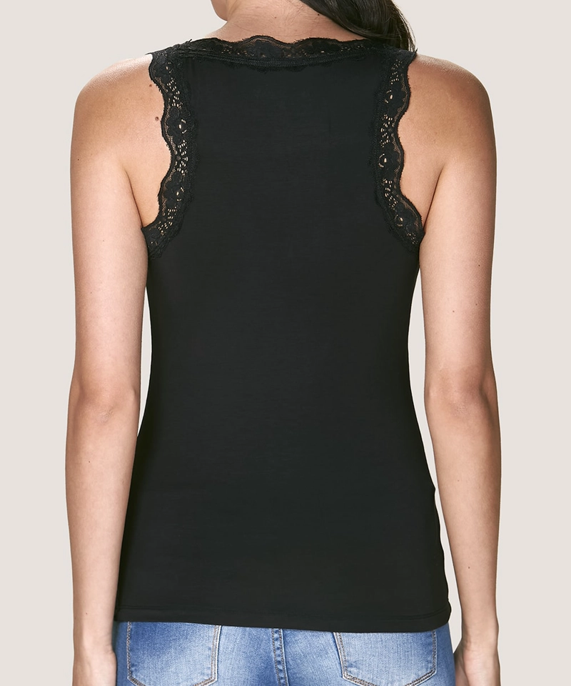 CAMISETA BAMBOO ENCAJE | SUAVIDAD Y ESTILO - 4