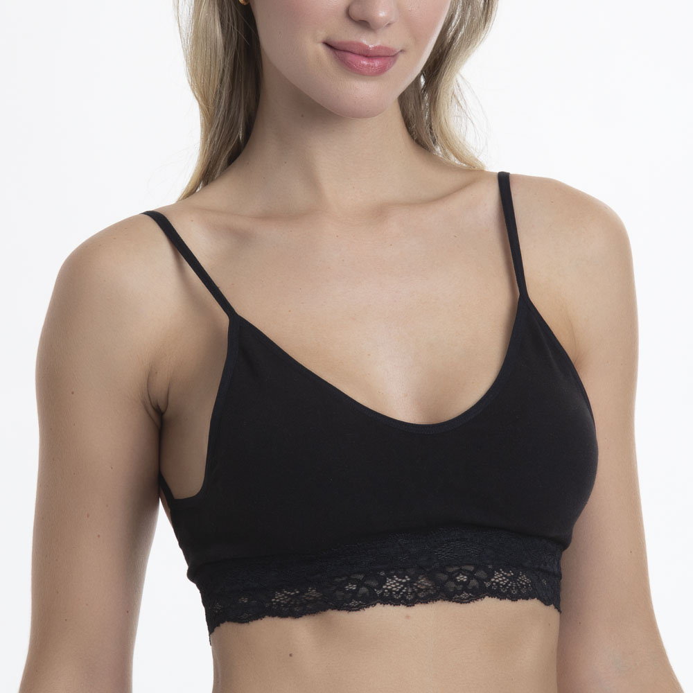 TOP SEAMLESS & ENCAJE - 1