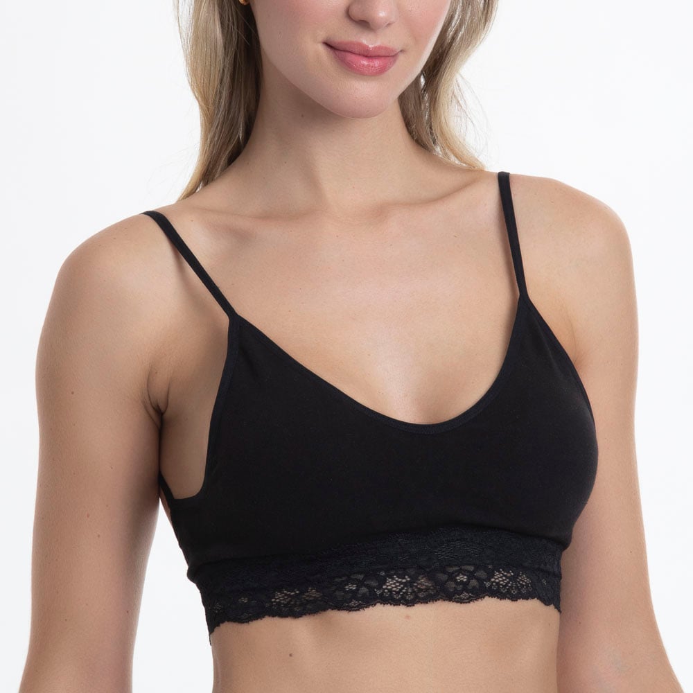 TOP SEAMLESS & ENCAJE - 1