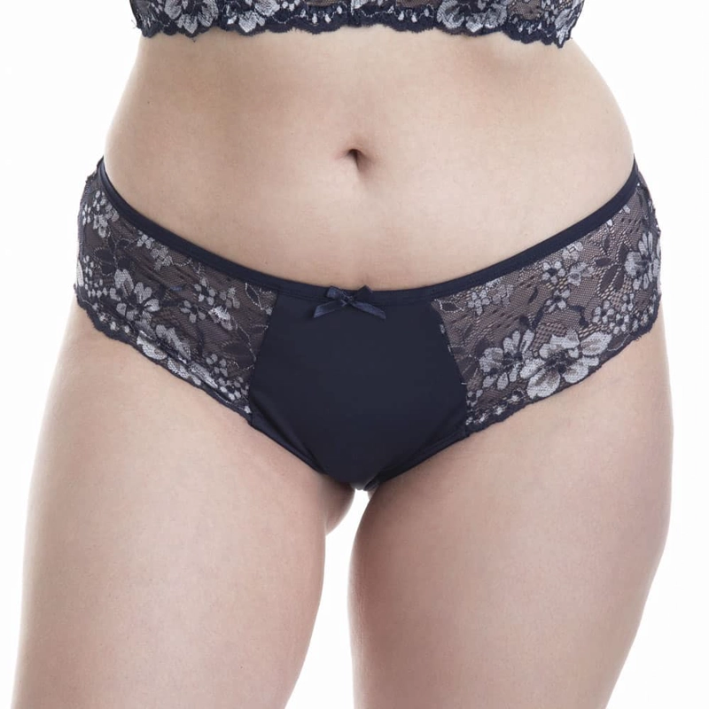CALZON ENCAJE MICROFIBRA TIRA ENTRECRUZADA MUJER LADY GENNY - 1