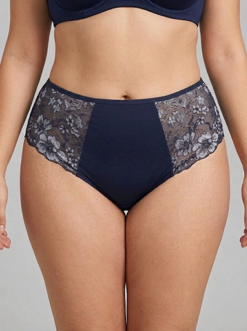 CALZON ENCAJE MICROFIBRA TIRA ENTRECRUZADA MUJER LADY GENNY - 8
