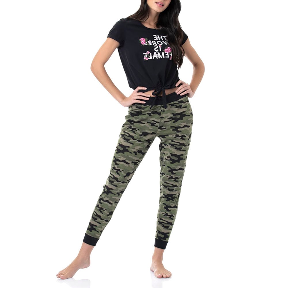 PIJAMA LARGO DE ALGODÓN CON ESTAMPADO - 2