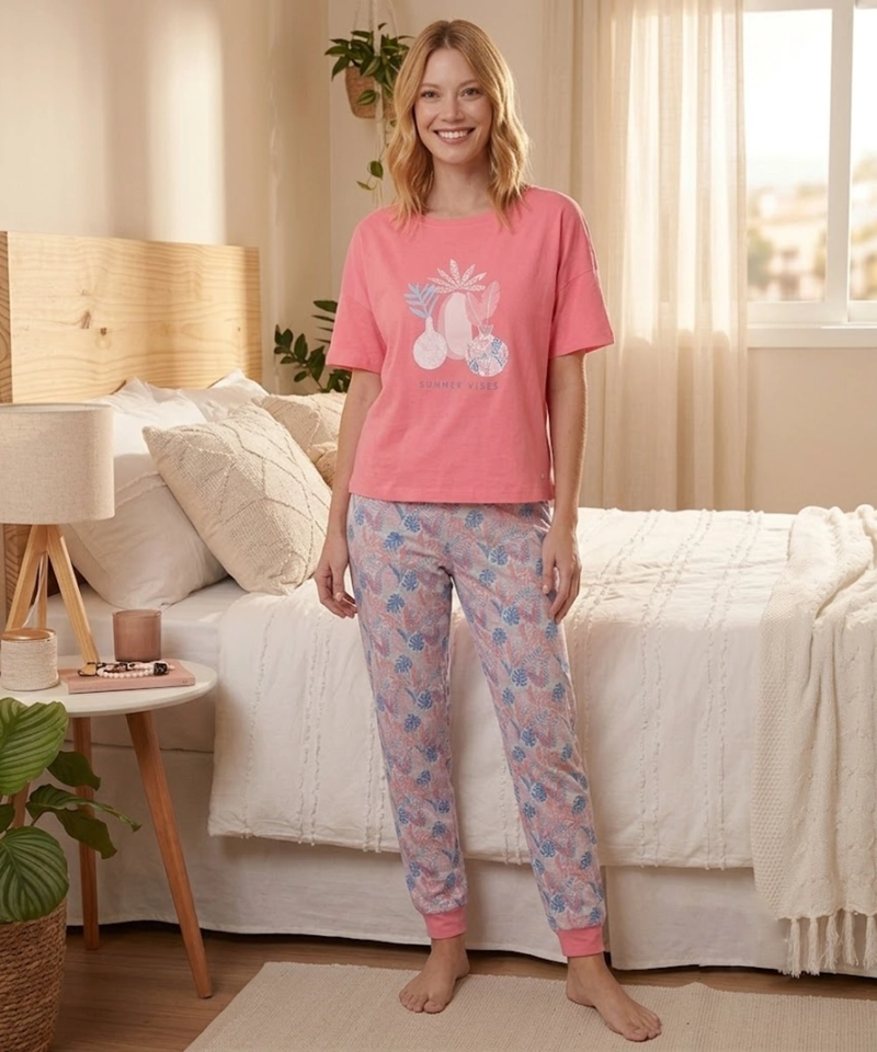 PIJAMA ALGODON ESTAMPADO | SUAVIDAD EN TUS NOCHES - 7