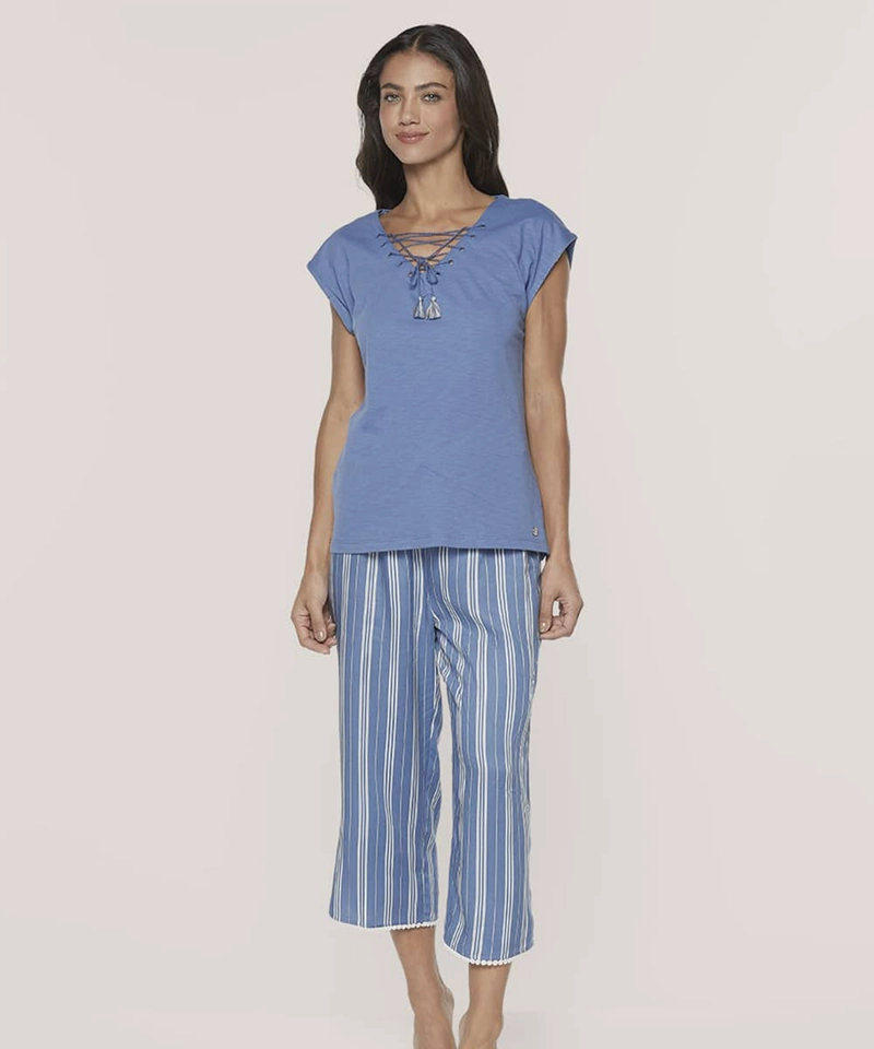 PIJAMA VERANO MUJER COTTON VISCOSA | COMODIDAD FRESCA - 1
