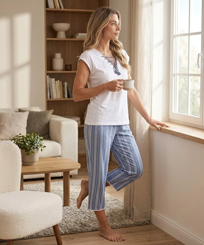 PIJAMA VERANO MUJER COTTON VISCOSA | COMODIDAD FRESCA - 7