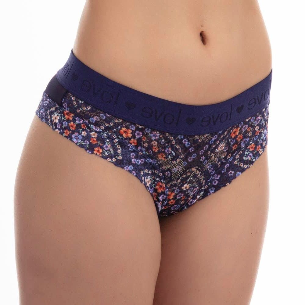 PANTALETA DE ENCAJE CON MALLA - 3