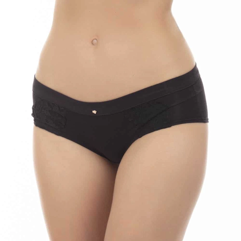 CALZON ALGODON ENCAJE TIRO BAJO MUJER LADY GENNY - 1