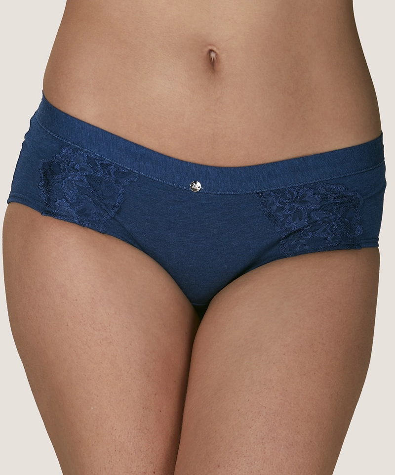 CALZON ALGODON ENCAJE TIRO BAJO MUJER LADY GENNY - 1