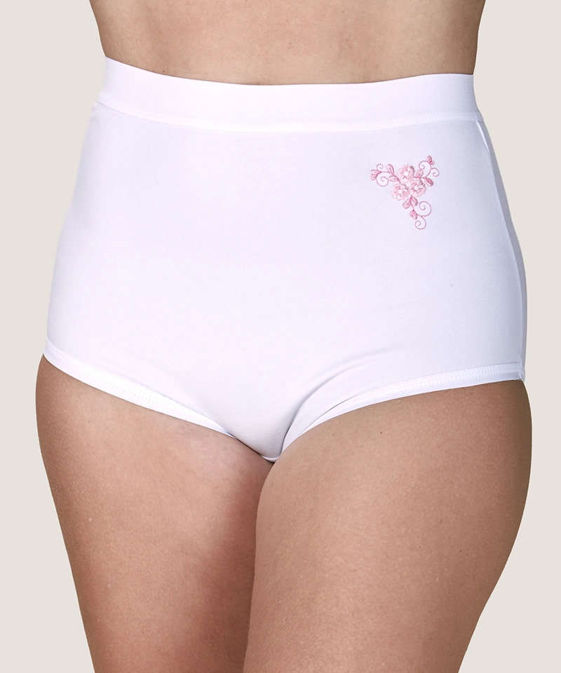 CALZON TIRO ALTO ALGODON BORDADO MUJER LADY GENNY - 1