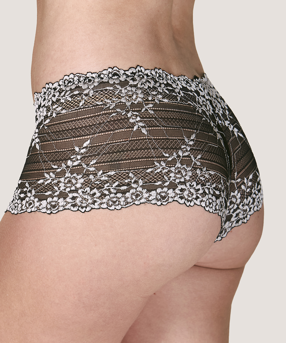 PANTALETA ENCAJE CON ELASTICOS INVISIBLES - 3
