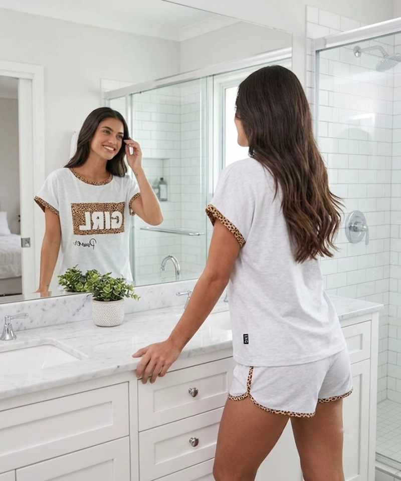 PIJAMA ALGODON LEOPARDO GIRL POWER | CONFIANZA Y ESTILO - 9