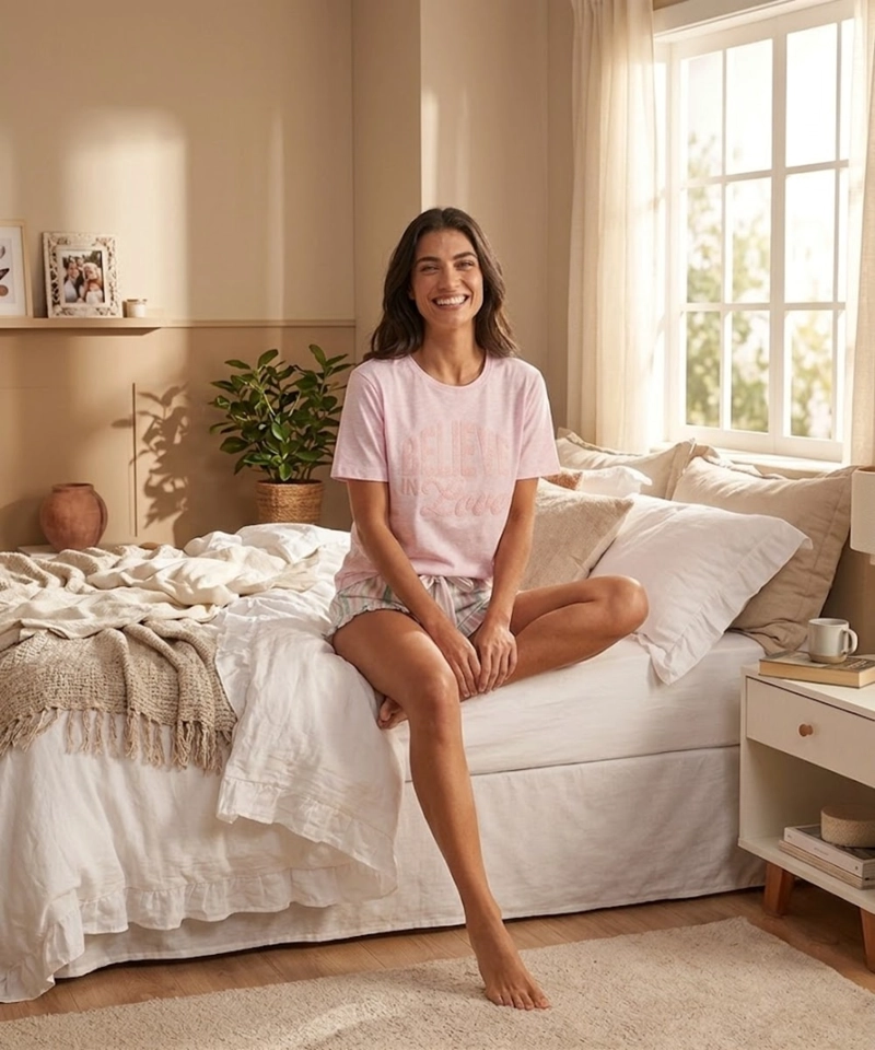 PIJAMA ALGODON VISCOSA | COMODIDAD Y ESTILO EN CASA - 7
