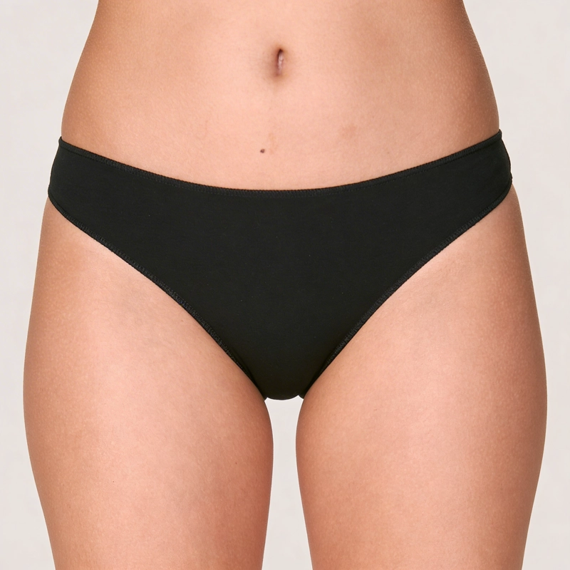 TANGA A LA CADERA DE ALGODON ELASTICADO - 5
