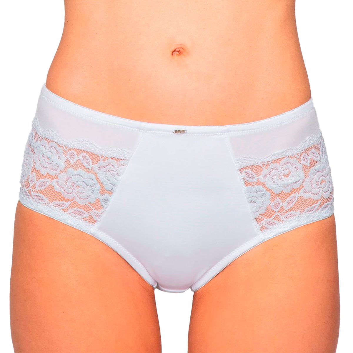 CALZÓN MUJER LADY GENNY CUADRO MICROFIBRA Y ENCAJE - 1