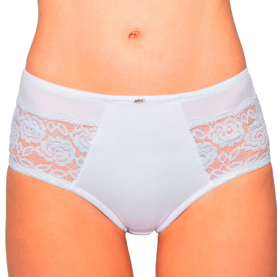 CALZÓN MUJER LADY GENNY CUADRO MICROFIBRA Y ENCAJE - 3