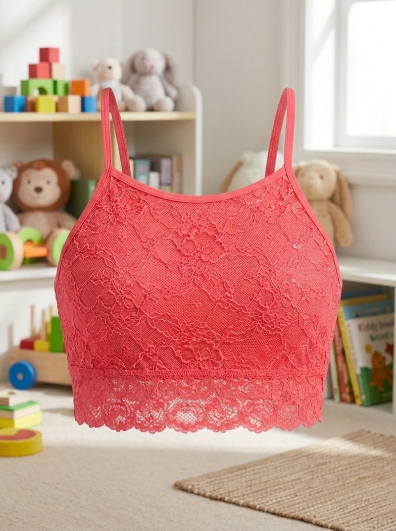 BRALETTE NYLON NIÑA LADY GENNY ENCAJE - 6