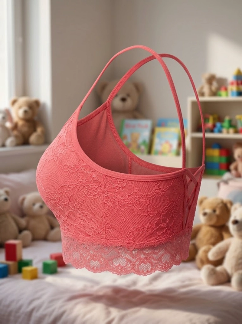 BRALETTE NYLON NIÑA LADY GENNY ENCAJE - 9
