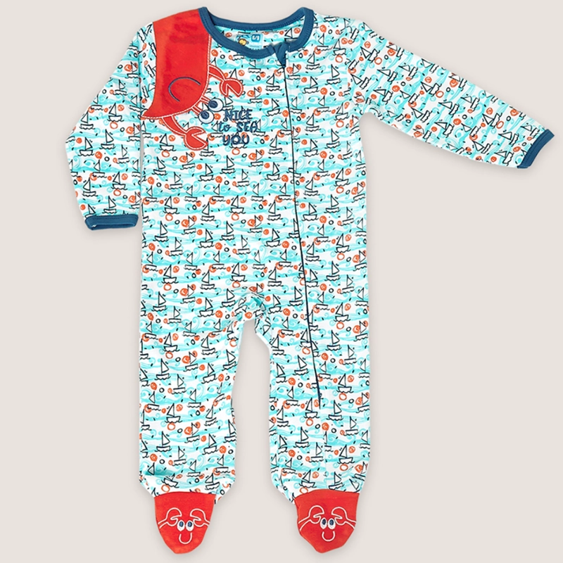 PIJAMA ALGODÓN UNISEX LADY GENNY ENTERITO BEBÉ - 1