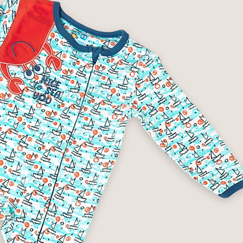 PIJAMA ALGODÓN UNISEX LADY GENNY ENTERITO BEBÉ - 3