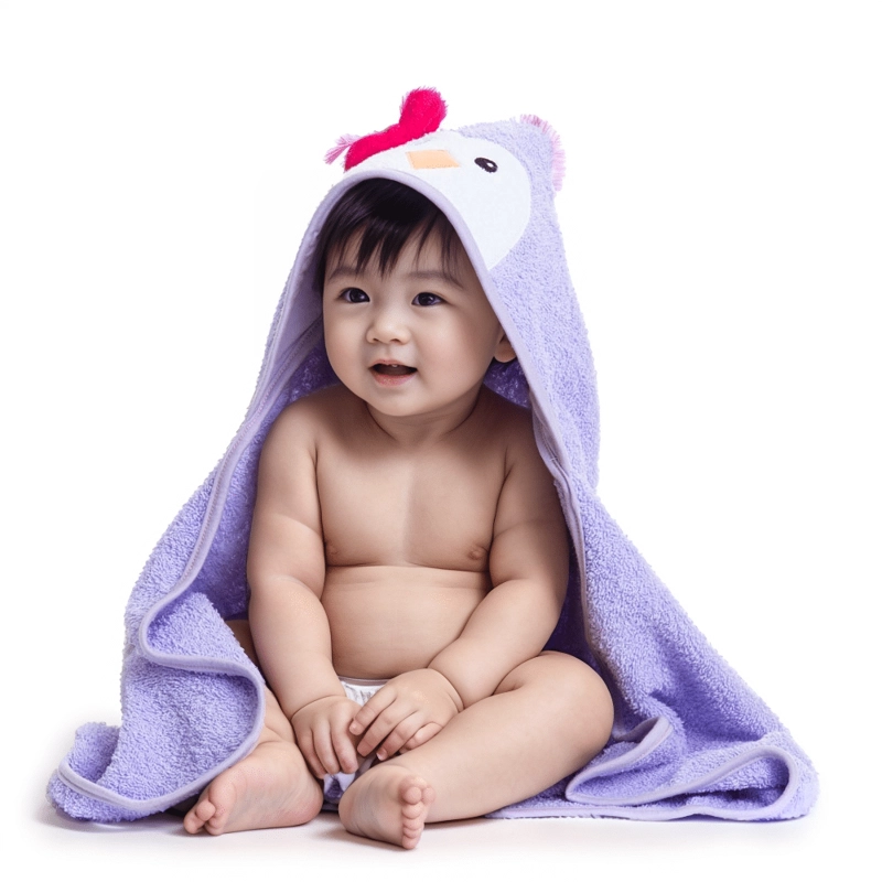 TOALLA DE BEBE  ABSORBENTE Y SUAVE ALGODON LADY GENNY - 2