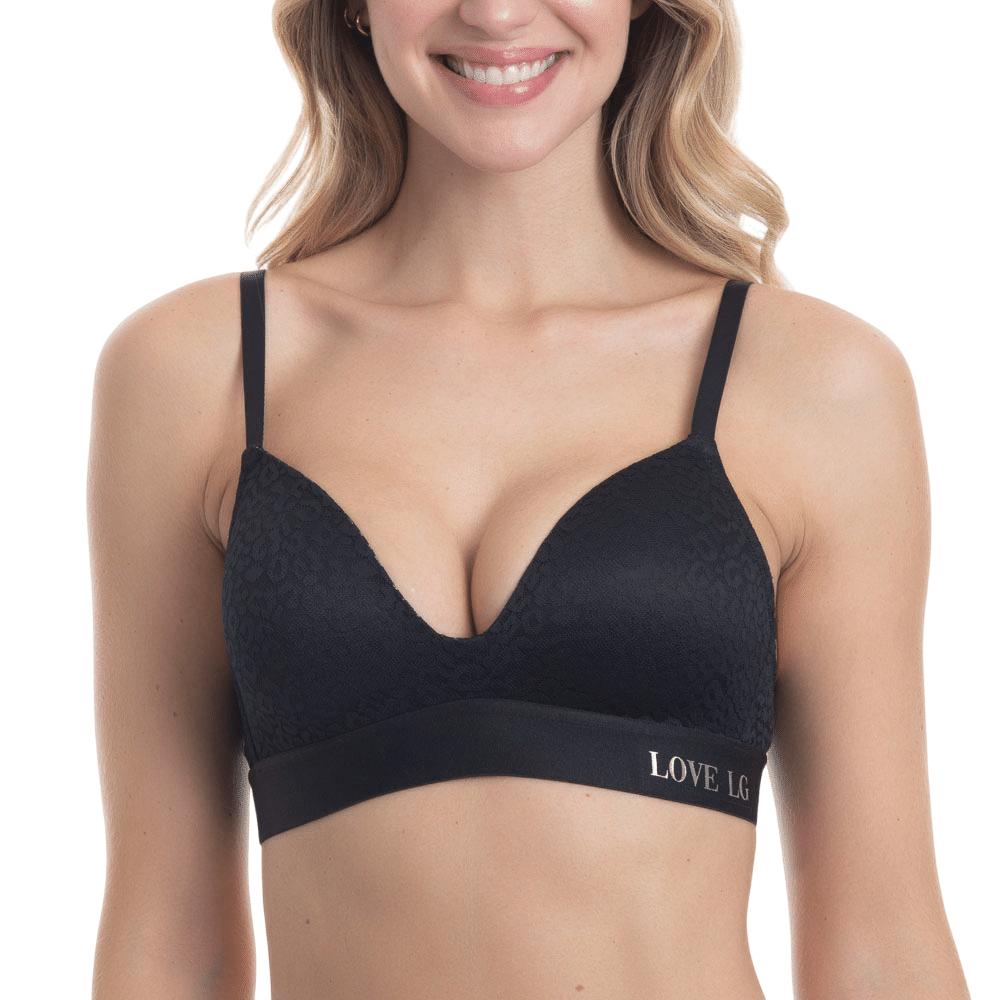 BRALETTE COPA B DE ENCAJE SIN ARCO - 1