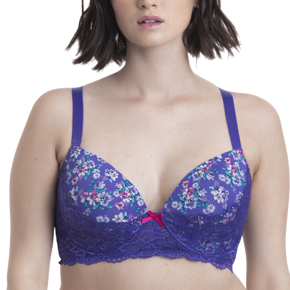 SOSTÉN MUJER LADY GENNY MICROFIBRA CON ARCOS Y ENCAJE GRUESO - 3