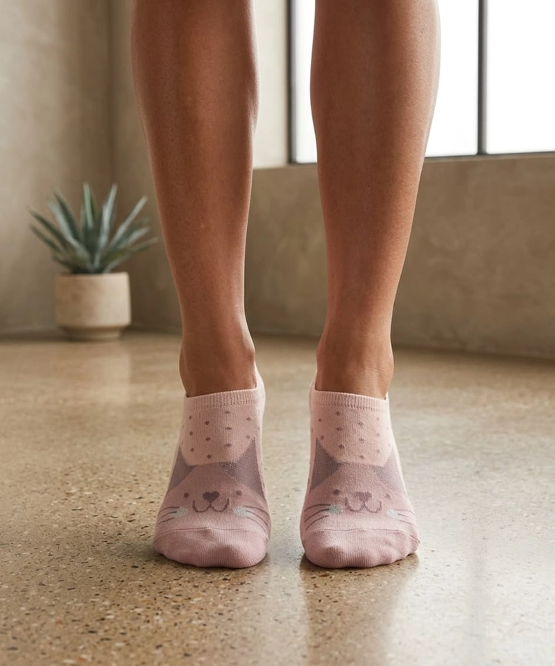 CALCETINES INVISIBLE ALGODON ESTAMPADO MUJER LADY GENNY - 4