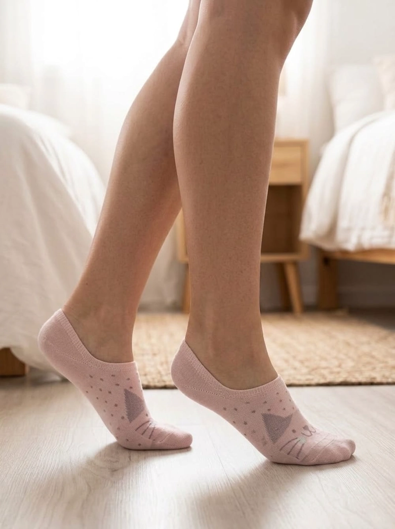 CALCETINES INVISIBLE ALGODON ESTAMPADO MUJER LADY GENNY - 5
