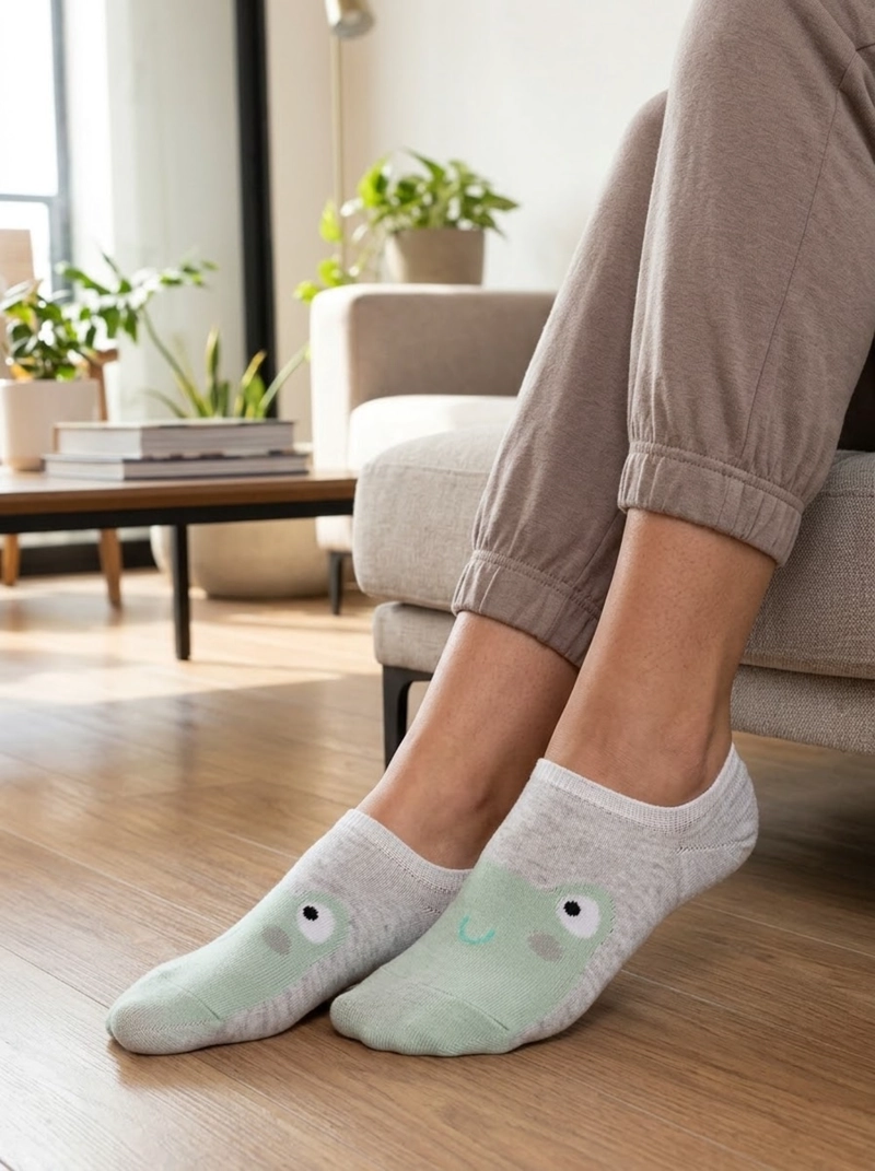 CALCETINES INVISIBLE ALGODON ESTAMPADO MUJER LADY GENNY - 5
